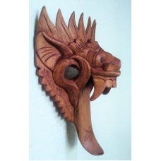 Delicates Hand Carved Wooden Hero Rangda Mask     112275330600